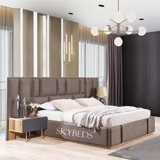 Turkish Luxury Bed Frame with Oversized Headboard