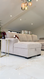 Como U Shape Corner Sofa Bed in Grey