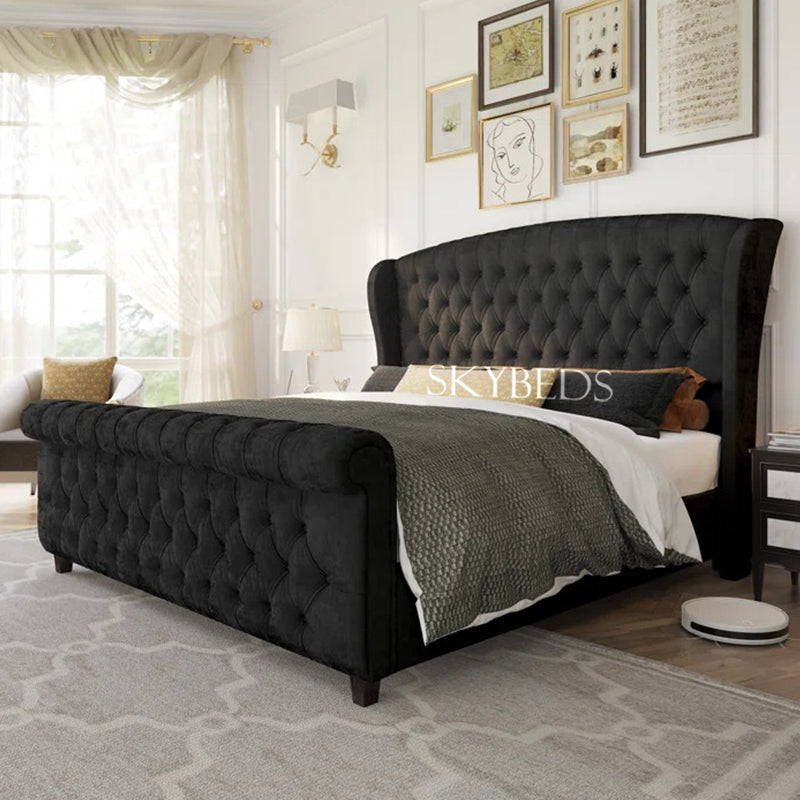 Argos Wingback Sleigh Bed frame